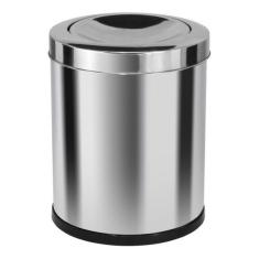 Imagem de Lixeira Emaço Inox Com Tampa Meia Esfera 22 Litros