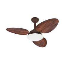 Imagem de Ventilador Teto Turbo Marrom Trevo 3 Pás Imbuia Ventax 220V