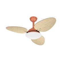 Imagem de Ventilador Teto Cobre Trevo 3 Pás Palha Turbo Ventax 220V