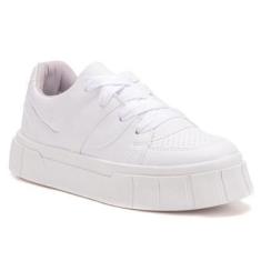 Imagem de Tênis Feminino Casual Plataforma Moderno Confortável Cadarço-Feminino