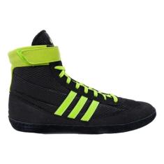Imagem de adidas Tênis de luta livre Combat Speed 4, Preto/Verde Solar, 38