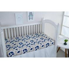 Imagem de Lençol De Elástico Todo Estampado 80% Algodão Nuvem Marinho - Beatriz