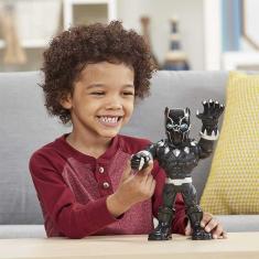 Imagem de Boneco Articulado Mega Mighties Marvel Super Hero Pantera Negra Hasbro