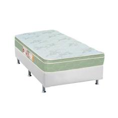 Imagem de Cama Box Solteiro: Colchão Espuma Castor D33 Sleep Max + Base Crc Cour