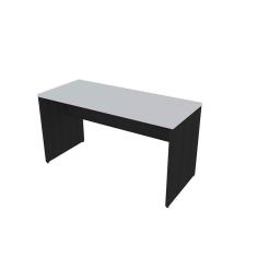 Imagem de Mesa para Escritório 140cmx60cm 25mm Bramov Móveis Preto/Cinza Cristal