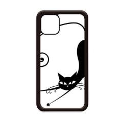 Imagem de Capa elástica preta gato Halloween desenho animal para iPhone 11 Pro Max capa para celular Apple