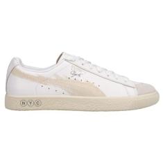 Imagem de Puma Tênis masculino Clyde NYC X EB com cadarço, casual, branco, Branco, 39