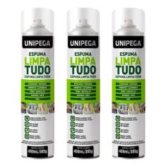 Imagem de 3 Espuma Limpa Tudo Spray Para Sofa Tenis Tapete Couro - Unipega