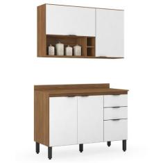 Imagem de Cozinha Completa Modular Firenze 2 Peças Composição 12 Amêndola Touch