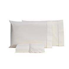 Imagem de Jogo De Cama Queen 03 Peças Percal 300 Fios Algodão  - Forte Lençol , 