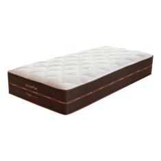 Imagem de Colchão Solteiro King Diamante Mola Ensacada (30x96x203) Bege e Marrom