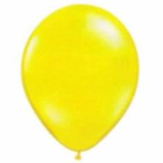 Imagem de Balão de Látex Amarelo Citrino 7" 18cm 50un São Roque