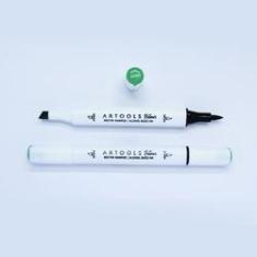 Imagem de Marca Texto Artools Pictom Pontas Broad e Brush Verde G335