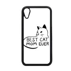 Imagem de Best Cat Mom Ever Citação DIY Design para iPhone XR Capa para proteção de telefone Apple