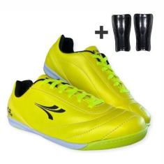 Imagem de Kit Caneleira E Tênis Futsal Chuteira Futebol De Salão Uny Linha Conte