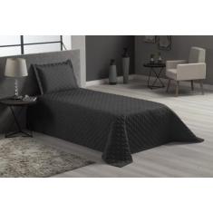 Imagem de Jogo De Cama Cobre Leito Preto Fronha Lençol Solteiro Novo - Beatriz E