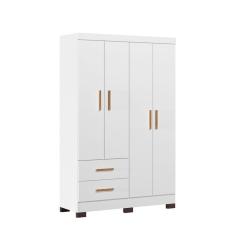 Imagem de Guarda Roupa Infantil Ísis com 04 Portas e 02 Gavetas