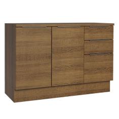 Imagem de Balcão De Pia Cozinha 2 Portas E 3 Gavetas (com Tampo) Rustic Stella Madesa Rustic