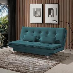 Imagem de SOFÁ CAMA BERLIM 190CM VELUDO AZUL
