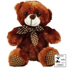 Imagem de Urso De Pelúcia Com Laço 18cm Fd5052 - Fizzy