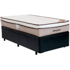 Imagem de Cama Box Solteiro com Baú (Box + Colchão) Ortobom - de Molas Ensacadas