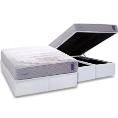 Imagem de Conjunto Box Baú Queen: Colchão Molas Herval D33 / Ag 65 FeelCore + Base CRC Courano White (158x198)