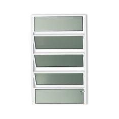 Imagem de Janela de Alumínio Basculante 100x80cm Vidro Mini Boreal Plus Brimak Branco