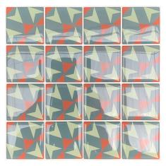 Imagem de Pastilha Adesiva Resinada Vitral Kit 4 Placas Adesivo 3 M