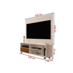 Imagem de Conjunto Sala Rack 5303 Painel 5808 Tv Até 42 Pol.