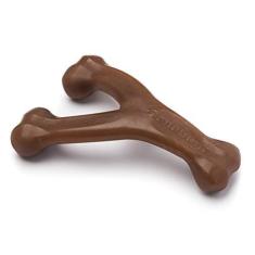 Imagem de Brinquedo Para Cachorros Benebone Wishbone Médio Amendoim