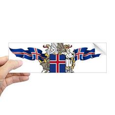 Imagem de DIYthinker Emblema nacional da Noruega, símbolo do país, adesivo retangular para janela