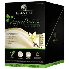 Imagem de Veggie Protein Vanilla Display (15 Sachês - 450g) - Essential Nutrition, Essential Nutrition