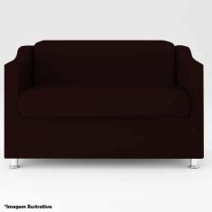 Imagem de Namoradeira 2 Lugares Luiza Sintético Marrom