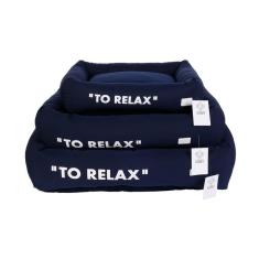 Imagem de Cama M1 Urban Puppy Para Cães Microfibra Lisa Marinho - Tamanho G