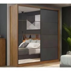 Imagem de Guarda Roupa Casal Portas De Correr Com Espelho Belga Amendo