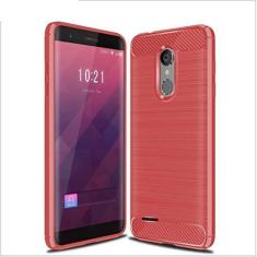 Imagem de Capa para LG K8 2018, capa de material de fibra de carbono, macia, antiderrapante, antiimpressões digitais, capa totalmente protetora para LG K8 2018