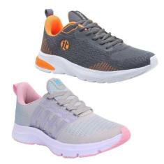 Imagem de Tênis Feminino Esportivo Caminhada Running Academia Kit 2 - It Save, C