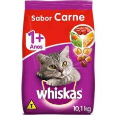 Imagem de Racao whiskas carne 10kg gatos - MINASSAL/WHISKAS