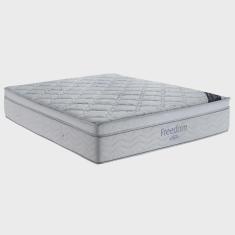 Imagem de Colchão Casal King Freedom Molas Ensacadas Pillow 193x203x32cm - Ortobom