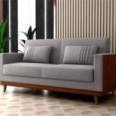 Imagem de Sofá Cama 3 Lugares Esther 203cm X 90cm X 95cm Cinza/Montana Wisck
