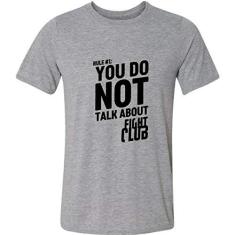 Imagem de Camiseta You Not Talk About Fight Club Clube Da Luta Regra