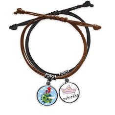 Imagem de DIYthinker Pulseira chinesa The Great Wall Art Pulseira de couro com corrente de mão