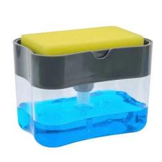 Imagem de Dispenser Detergente 2 Em 1 Esponja de Cozinha