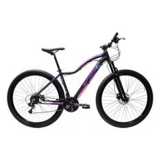 Imagem de Bicicleta Aro 29 Ksw Feminina 21 Marchas Câmbios Especiais Mtb (Preto/Pink/Azul, 17)