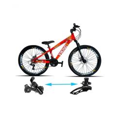 Imagem de Bicicleta Viking Aro 26 Tuffx25/30 Vmaxx Freio A Disco 21v Vermelho Neon