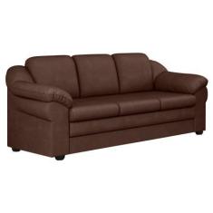 Imagem de Sofá Living 3 Lugares 207cm Áurea PU Marrom - Sallar Home