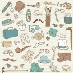 Imagem de Papel de Parede Adesivo Gentleman Fashion 99192197 R 0,58x3M
