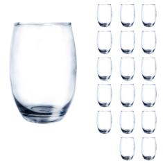 Imagem de Copo Vidro 450ml Redondo BELLAGIO Jogo com 18 Transparente