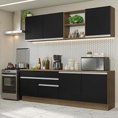 Imagem de Armário de Cozinha Completa 240cm Rustic/preto Glamy Madesa 06