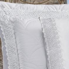 Imagem de Jogo De Cama Lençol King Classico Grippir 400 Fios - Branco - Casa Sho